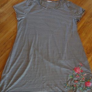 Maurices  Embroidered Shift Dress Plus Size 1X